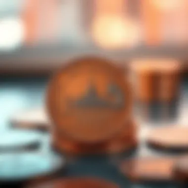 A close-up of the Dirham coins representing local transactions