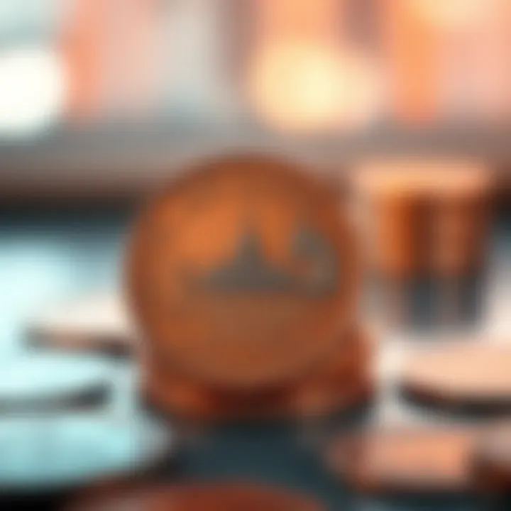 A close-up of the Dirham coins representing local transactions