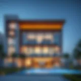 A stunning view of a completed Al Azizi construction project showcasing modern architecture