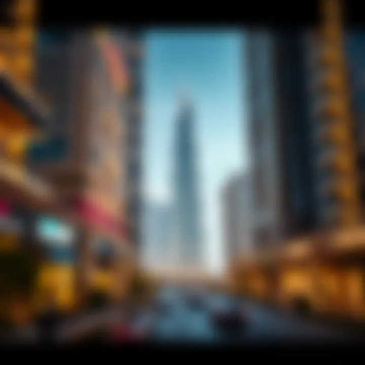 Investment potential map showing the surrounding real estate area of Al Kawthar Tower