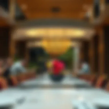 Highlighting Cultural Diversity in Dining A communal dining experience highlighting cultural diversity