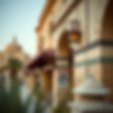 A close-up of a traditional Emirati structure on Baniyas Road, representing the cultural richness of the area