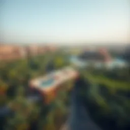 Aerial view showcasing the lush greenery and modern architecture of Barari Views.