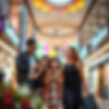 Family enjoying shopping together at Bawadi Mall