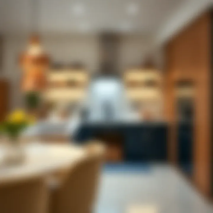 Modern kitchen setup in a Blueground rental