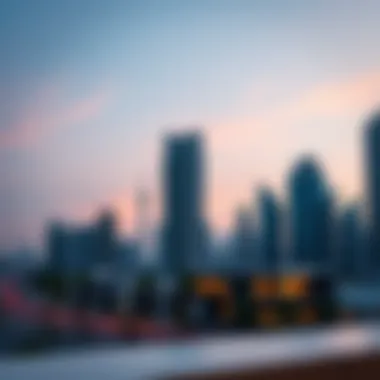 Stunning skyline view of Blvd Heights Dubai