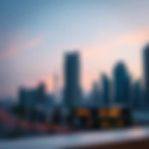 Stunning skyline view of Blvd Heights Dubai