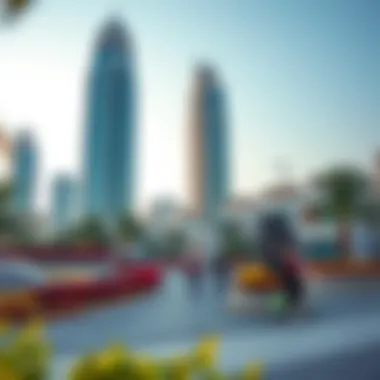 Community amenities surrounding Burj Azizi