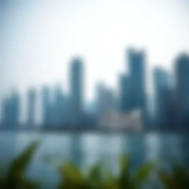 Business Bay skyline featuring the strategic location of The Bay Gate Tower