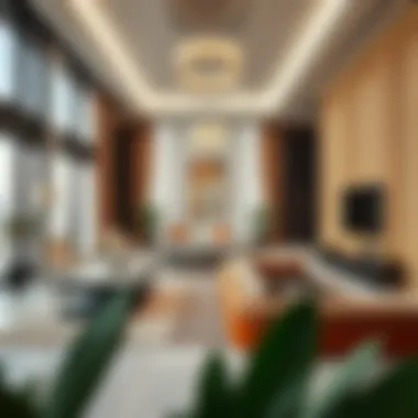Interior design showcasing luxury living spaces in Caya Dubai