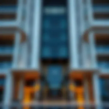 Architectural details of Caya Dubai's modern design