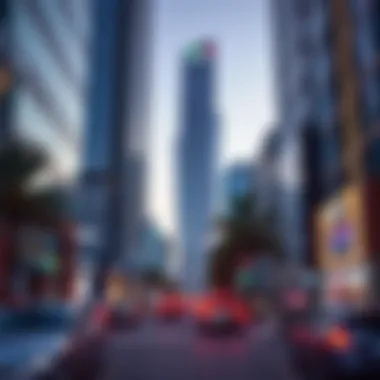 Vibrant local business environment surrounding Central Park Towers