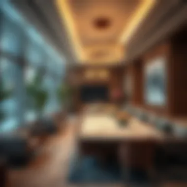 Luxurious office amenities at Central Park Towers