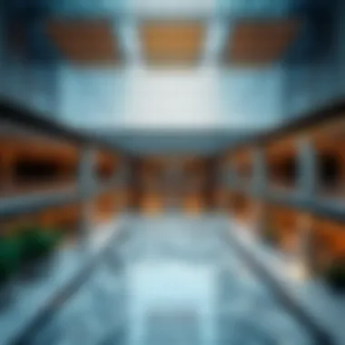 Architectural details showcasing the modern design of Centrium Tower 3