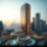 Centrium Tower 3: A Marvel in the Dubai Skyline Panoramic view of Centrium Tower 3 against the Dubai skyline