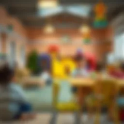 Chubby Cheeks Nursery playground area showcasing children engaging in creative play
