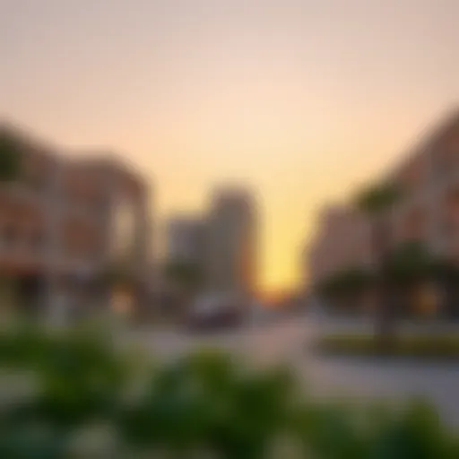Exterior view of City Center Al Zahia during sunset