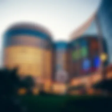 Stunning architectural design of Dubai Hills Mall showcasing modern aesthetics