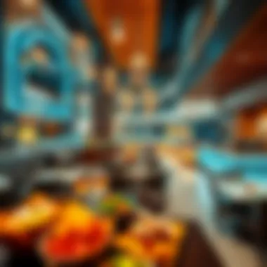 Dining area with a variety of culinary delights to choose from