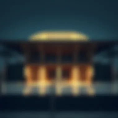 Architectural view of the Dubai Creek Harbour Sales Pavilion