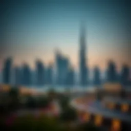 Dubai skyline showcasing modern architecture and luxury.