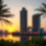 Creek Gate Tower at Sunset A stunning view of the Creek Gate Tower at sunset, showcasing its architectural beauty