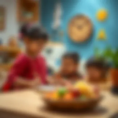 Children participating in a cultural activity at Chubby Cheeks Nursery