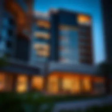 Luxurious facade of Damac Altitude showcasing modern architecture