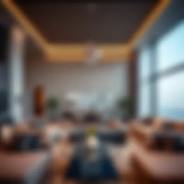 Spacious living area within Damac Altitude highlighting design elegance