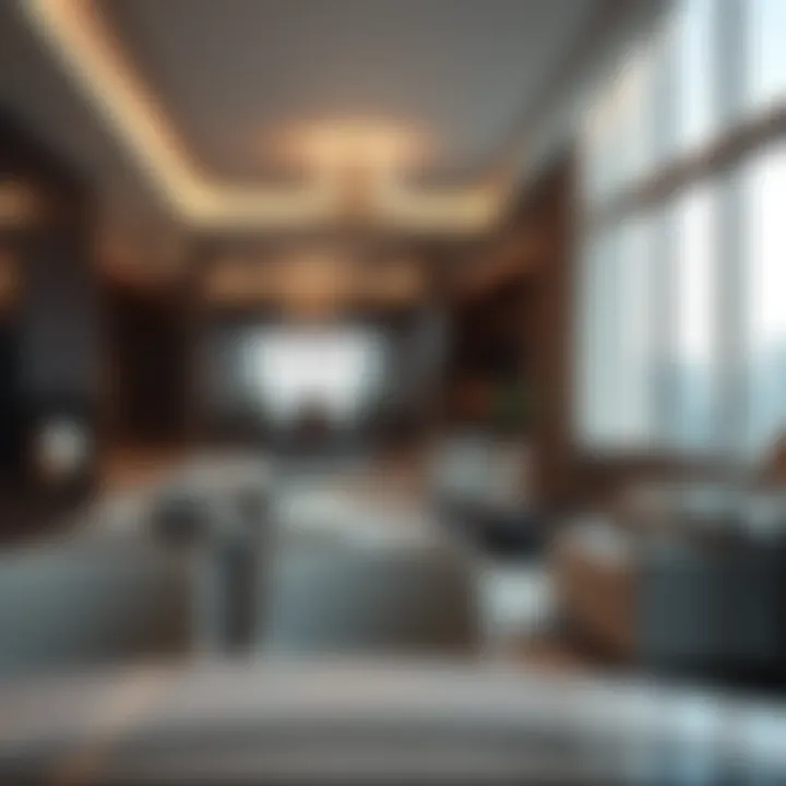 Interior of Damac Park Greens Residence Spacious living area within a residence at Damac Park Greens