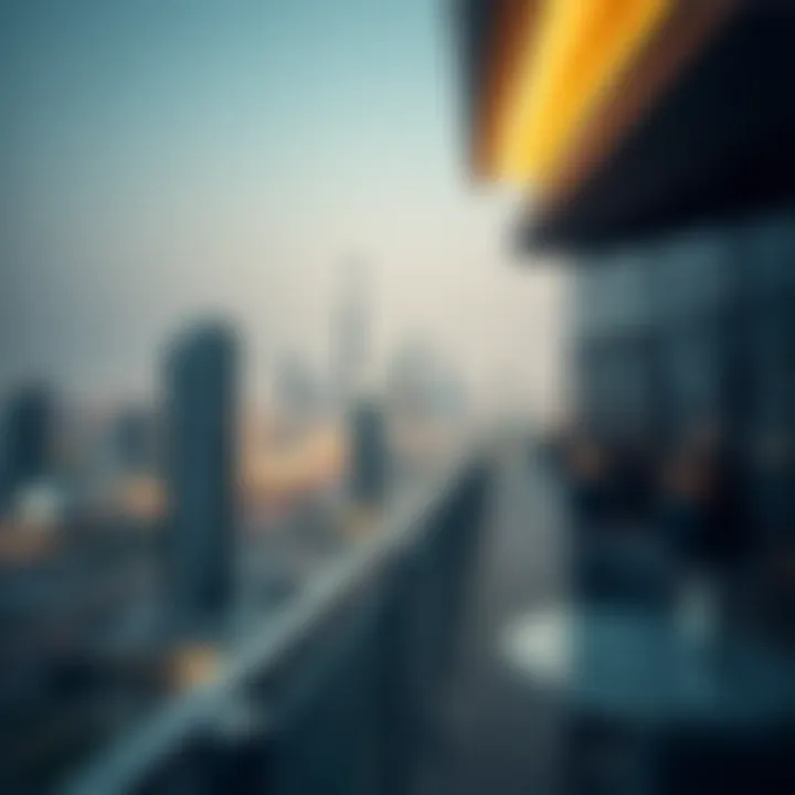 Skyline View from Damac Park Greens Stunning skyline view from a balcony at Damac Park Greens