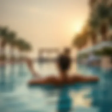 Luxurious pool area at Danat Al Ain Resort