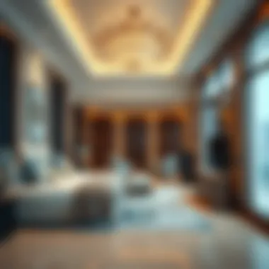 Luxurious interiors of a residential unit in DEC Towers