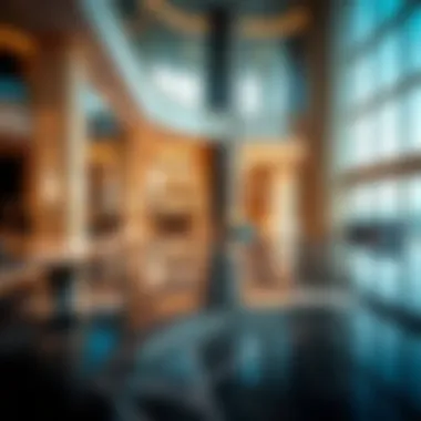 DIB Onyx Tower - Modern Lobby Design Luxurious lobby area of DIB Onyx Tower reflecting modern design