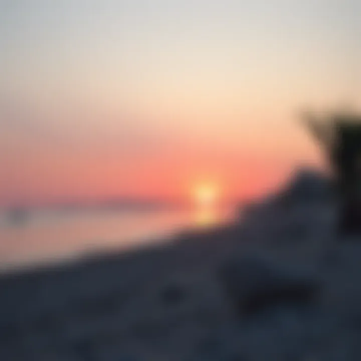 Stunning view of Dibba beach at sunset