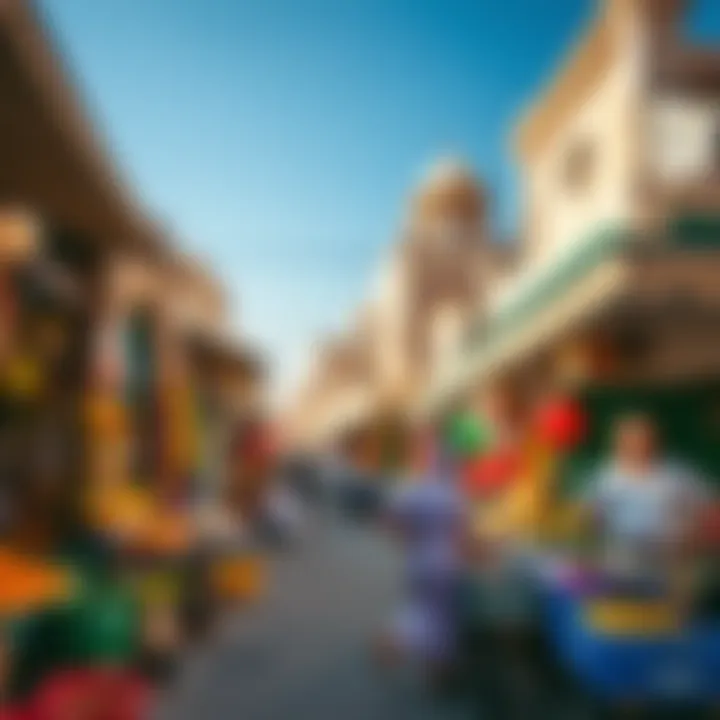 Colorful traditional markets in Dibba