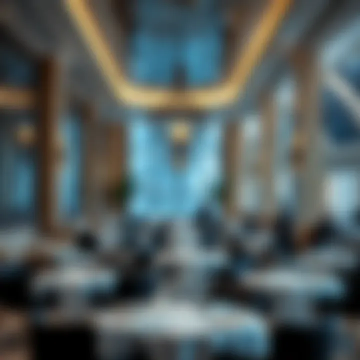 Elegant restaurant interior for a fine dining experience