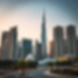 Skyline of Dubai showcasing luxury buildings