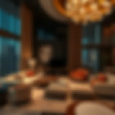 Luxurious interior of a modern apartment in Dubai