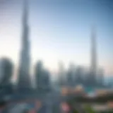 Stunning skyline view of Dubai showcasing iconic skyscrapers