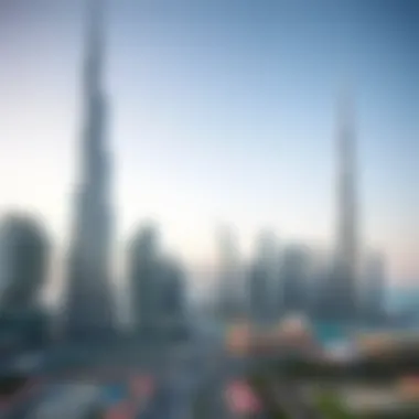 Stunning skyline view of Dubai showcasing iconic skyscrapers