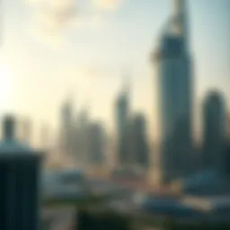 Dubai skyline showcasing futuristic architecture