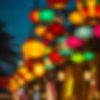 Vibrant Ramadan Lanterns Colorful Ramadan lanterns illuminating the streets