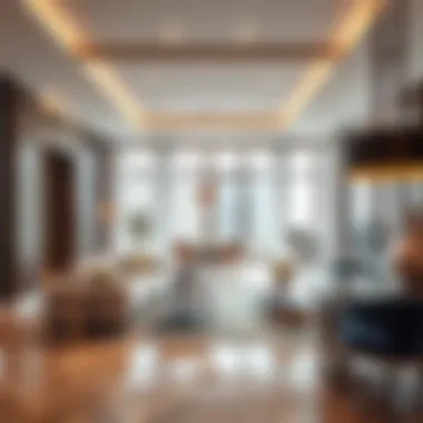 Stylish interiors of a residence within Elysee Heights