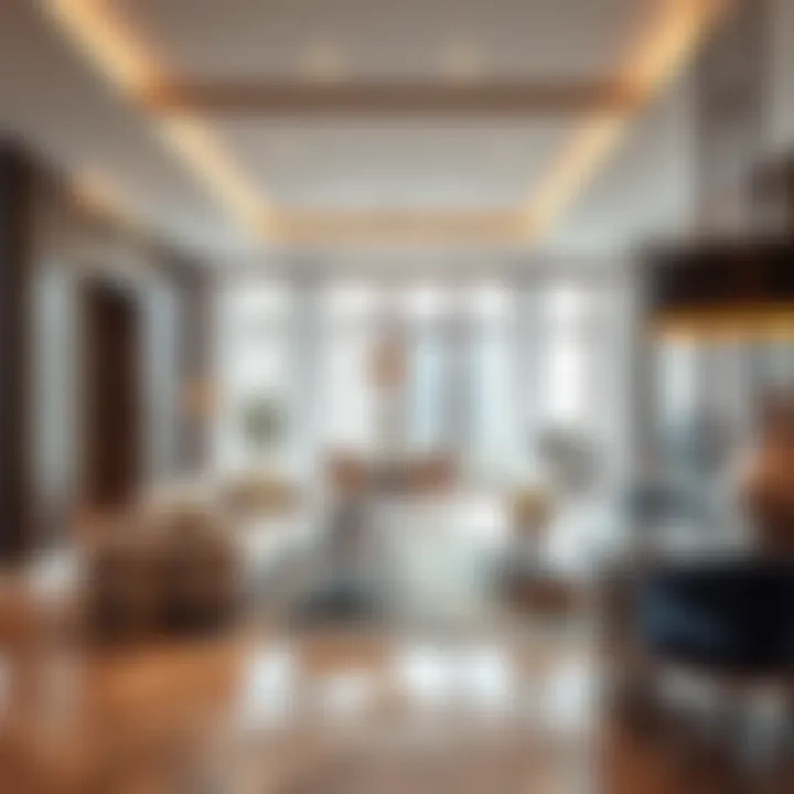 Stylish interiors of a residence within Elysee Heights