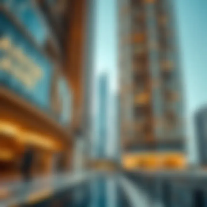 Architectural Details of Emaar Grande Impressive architectural details of Emaar Grande emphasizing modern luxury