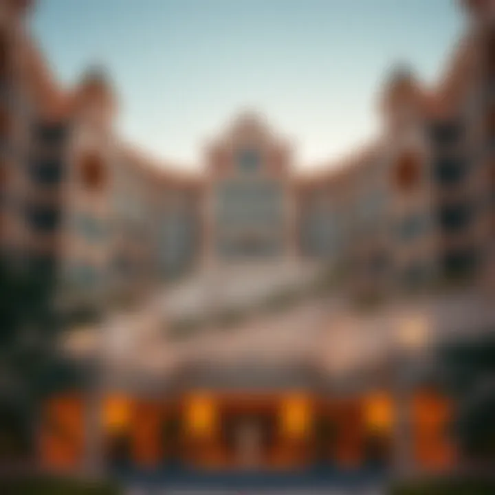 Stunning facade of the Emperor Jumeirah showcasing its architectural brilliance