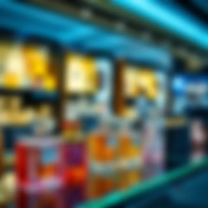 Luxurious Perfumes at Dubai Duty Free Luxurious perfumes on display