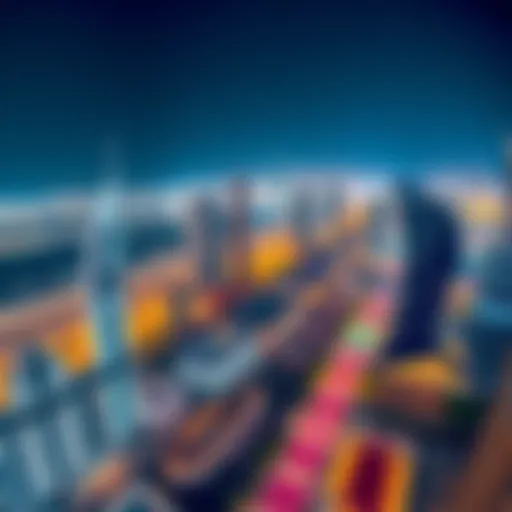 Aerial view of Internet City showcasing modern architecture