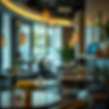 Relaxed ambiance of a local café in Internet City